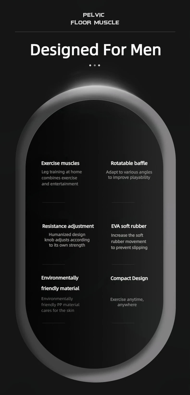 Kegel Fitness Equipment Home Exercise Pelvis Pelvic Muscle Trainer Buttock Equipments For Men Floor Exerciser - Strengthen